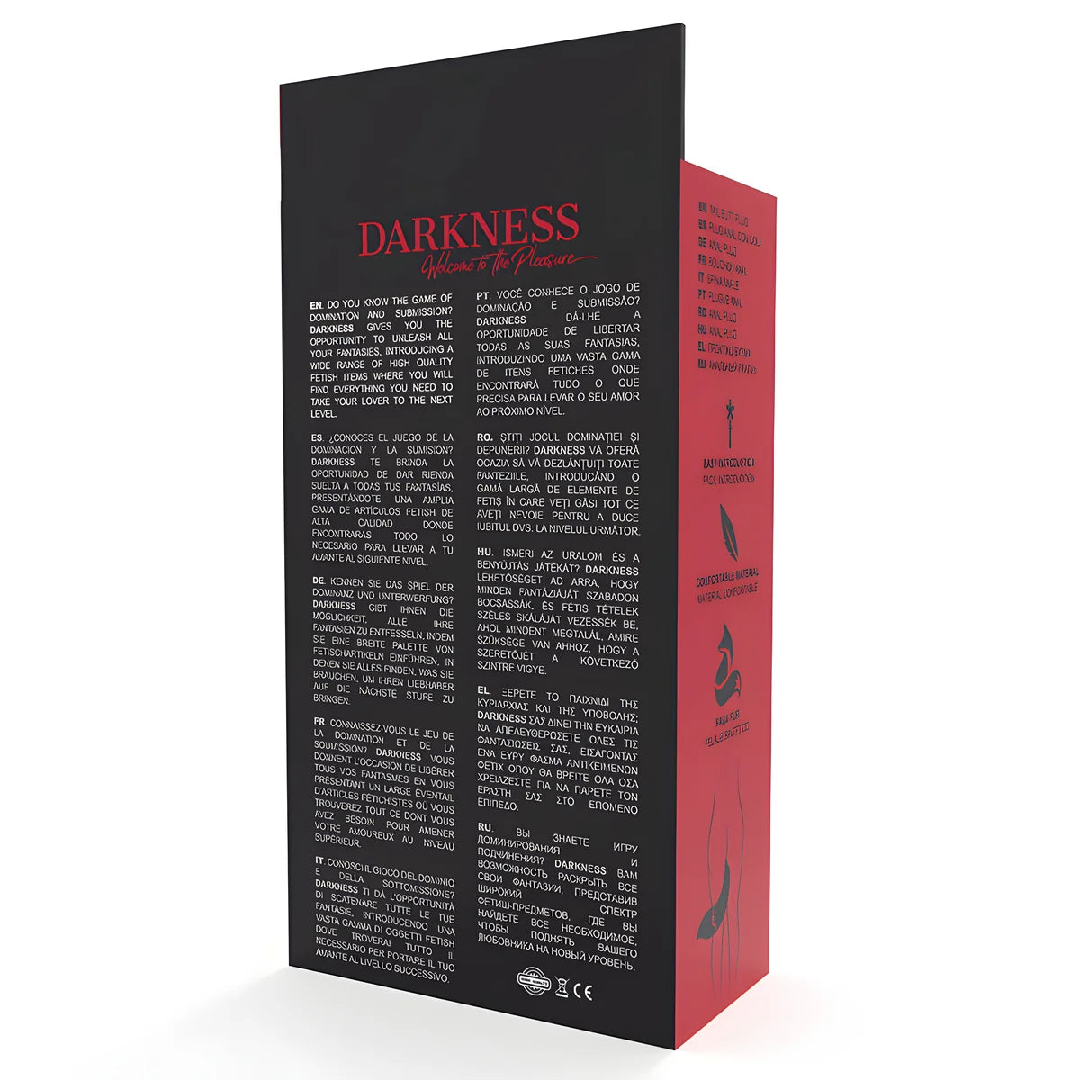 darkness plug anal en silicone avec queue grise