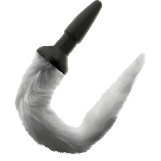 darkness plug anal en silicone avec queue grise