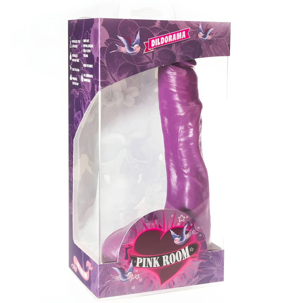pink room nilo gode realiste violet 23 cm