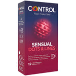 Préservatifs Control Dots & Lines sensuels POINTS - Vignette | Adopt1toy