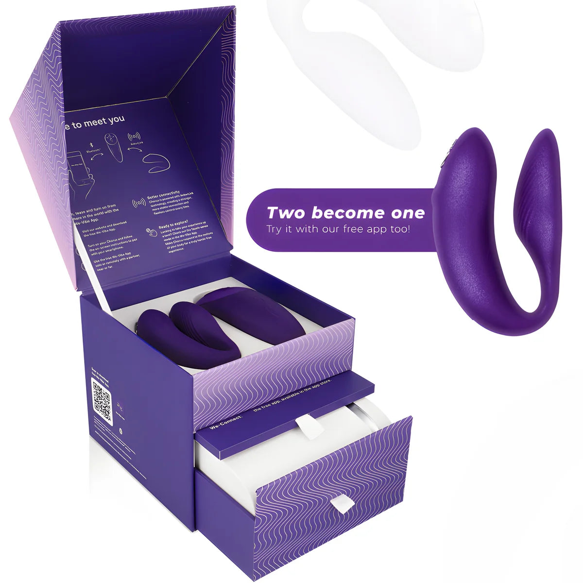 we vibe vibrateur chorus pour couples avec controle de squeeze lilas