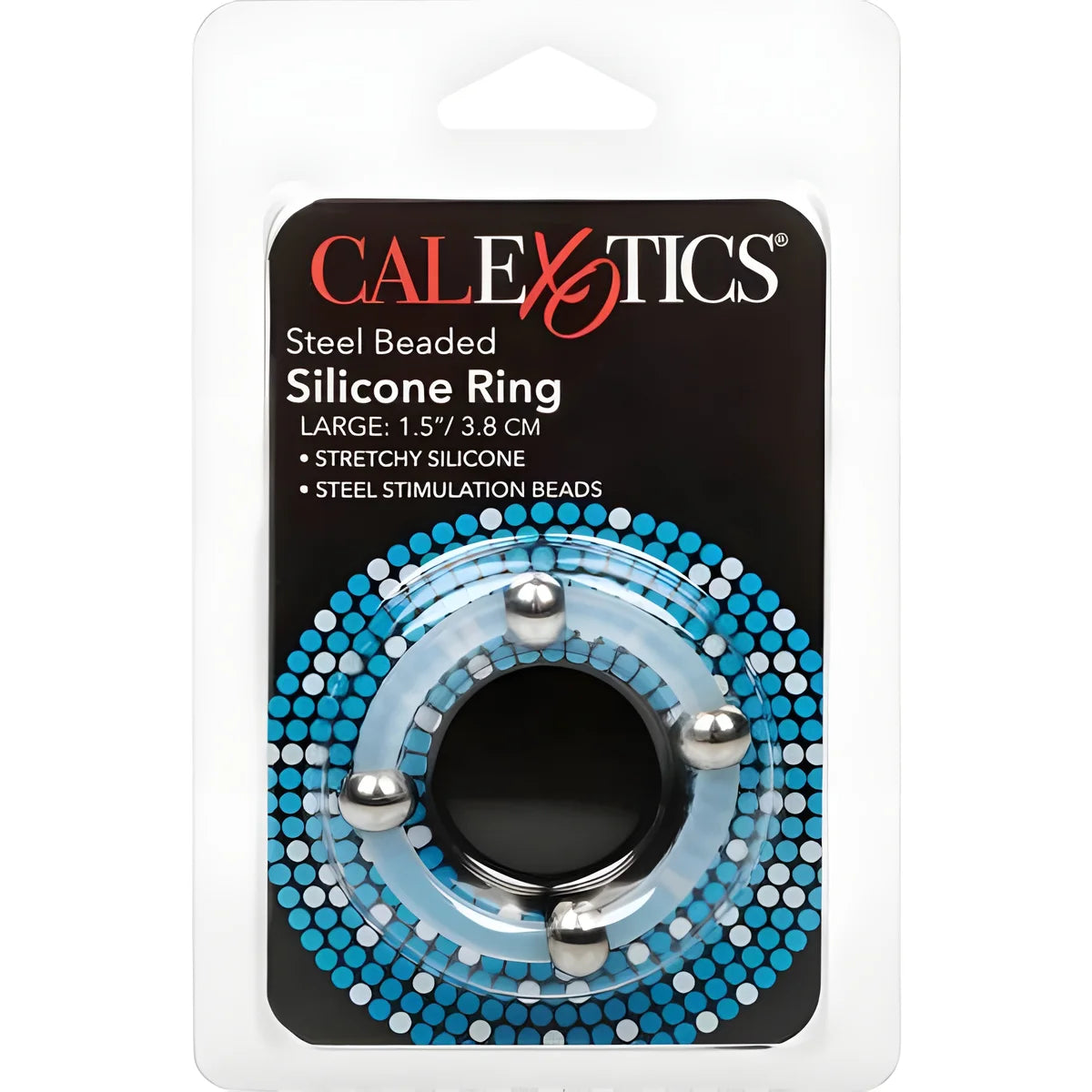 calexotics bague en silicone perlee acier l