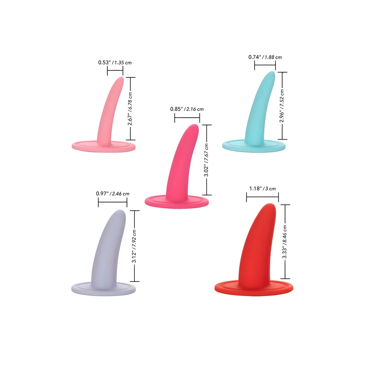 calexotics ensemble de dilatateurs portables 5pc