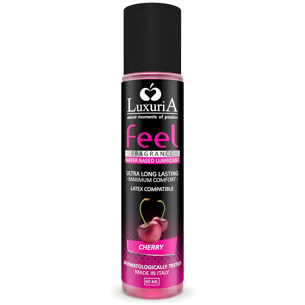 intimateline luxuria lubrifiant base deau feel cerise 60 ml