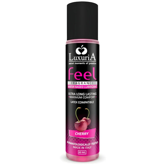 intimateline luxuria lubrifiant base deau feel cerise 60 ml