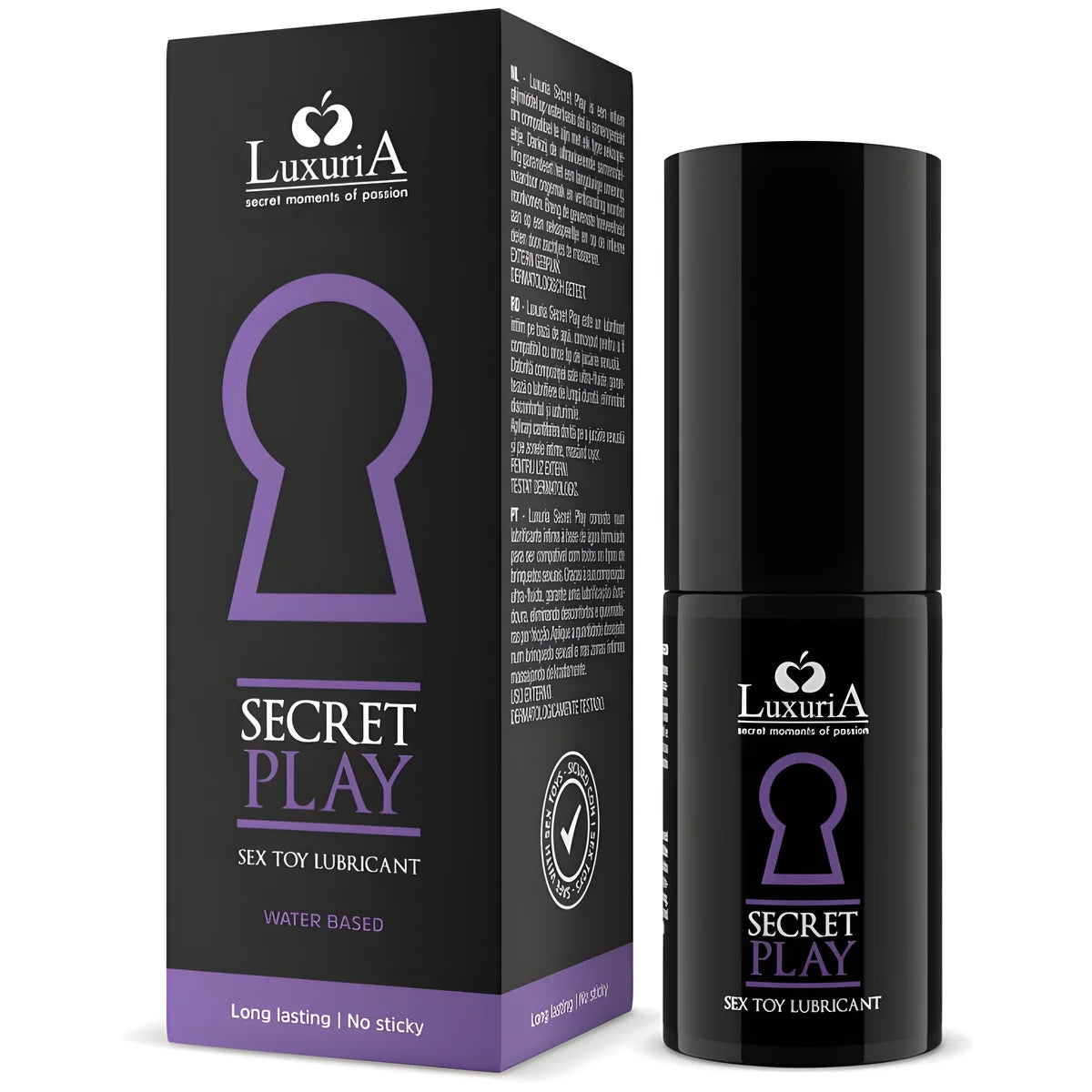 intimateline luxuria lubrifiant pour jouets sexuels secret play 30 ml