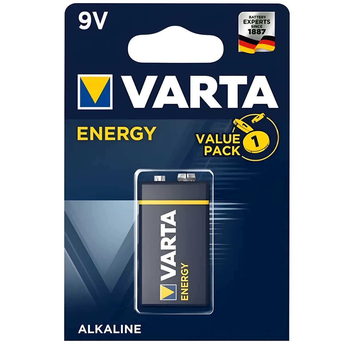 varta batterie energy 9v lr61 1 unite