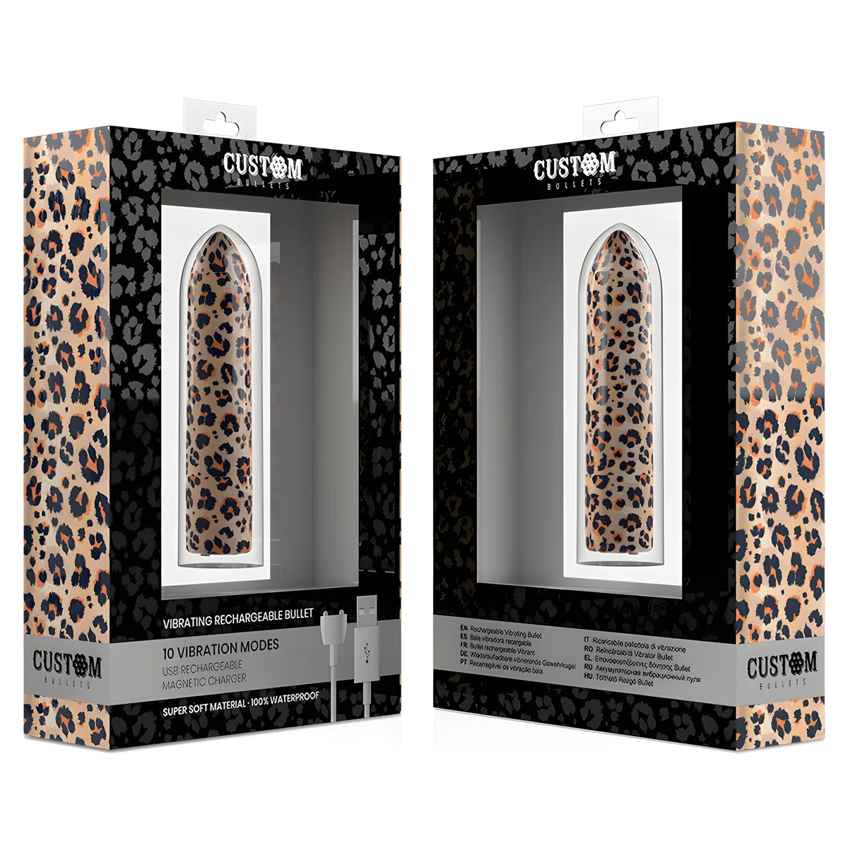 custom bullets rechargeable leopard 10 intensities