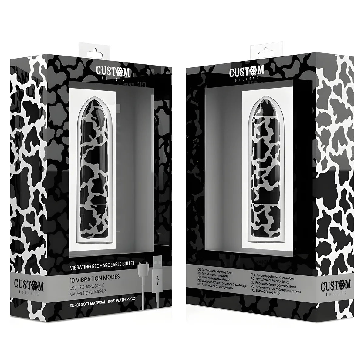 custom bullets personnalises rechargeable vache 10 intensities
