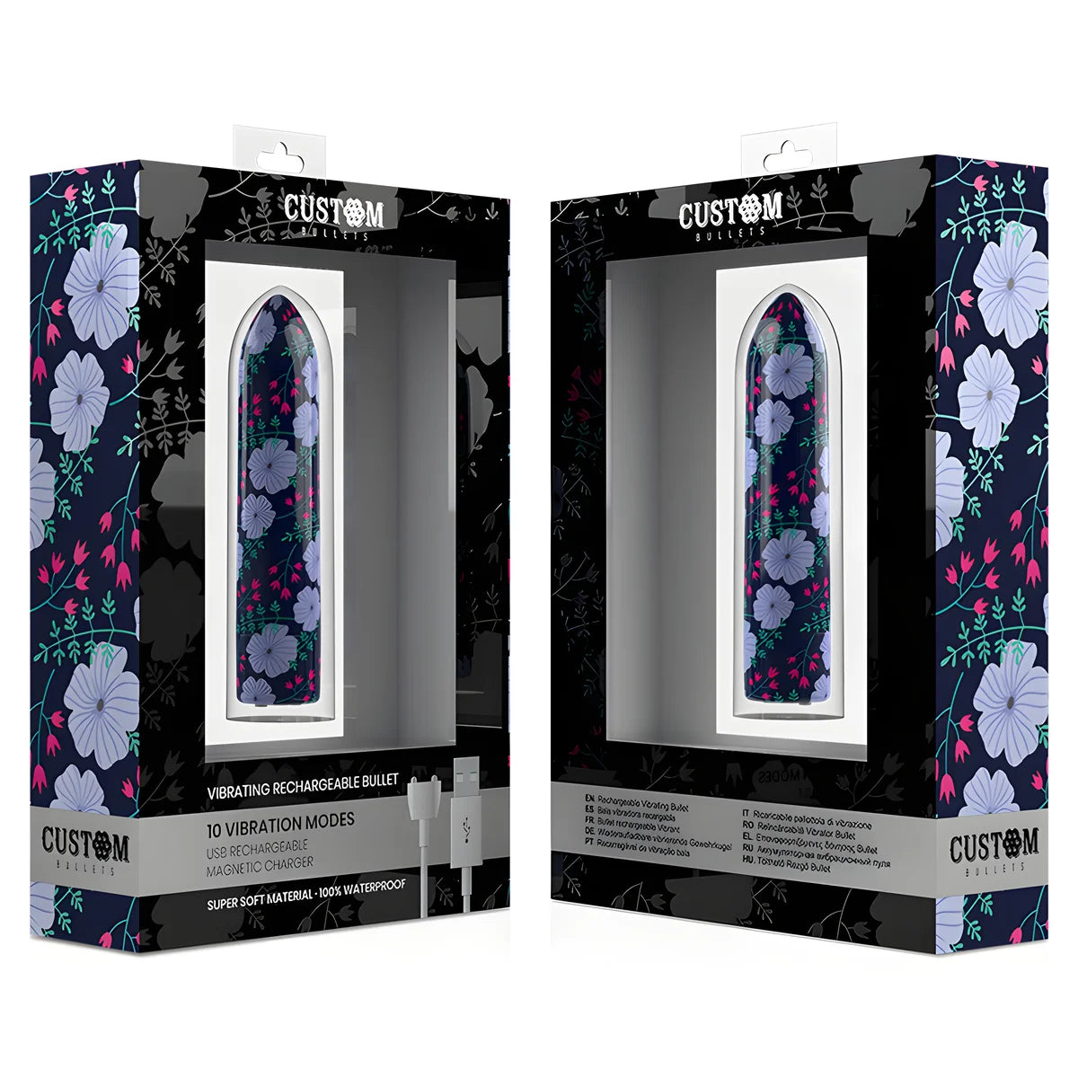 custom bullets personnalises rechargeable printemps 10 intensities