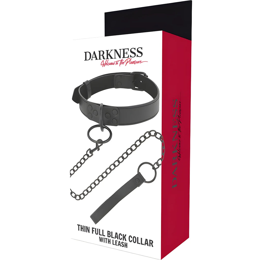 darkness collier noir avec chaine 1