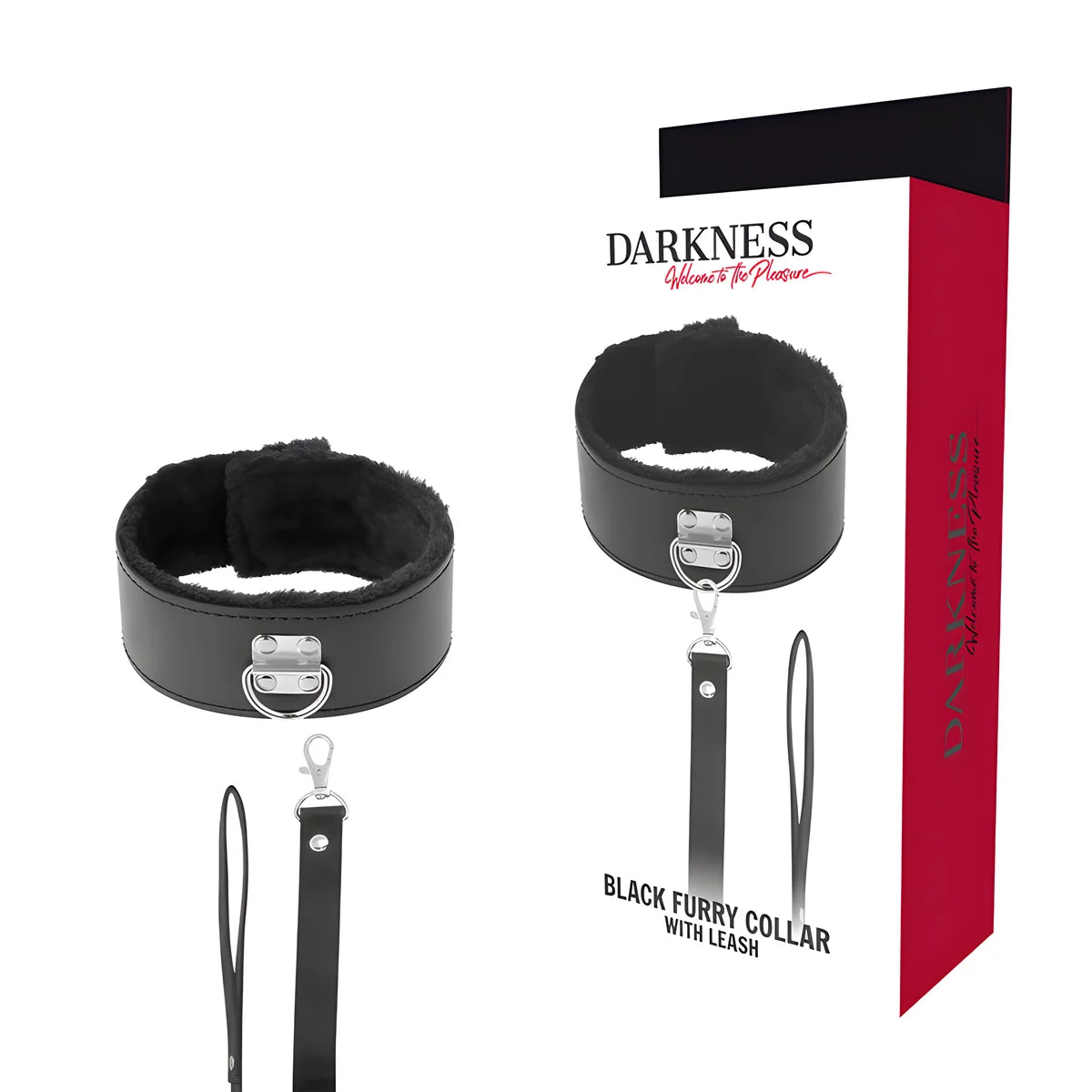 darkness collier double avec chaine en titane