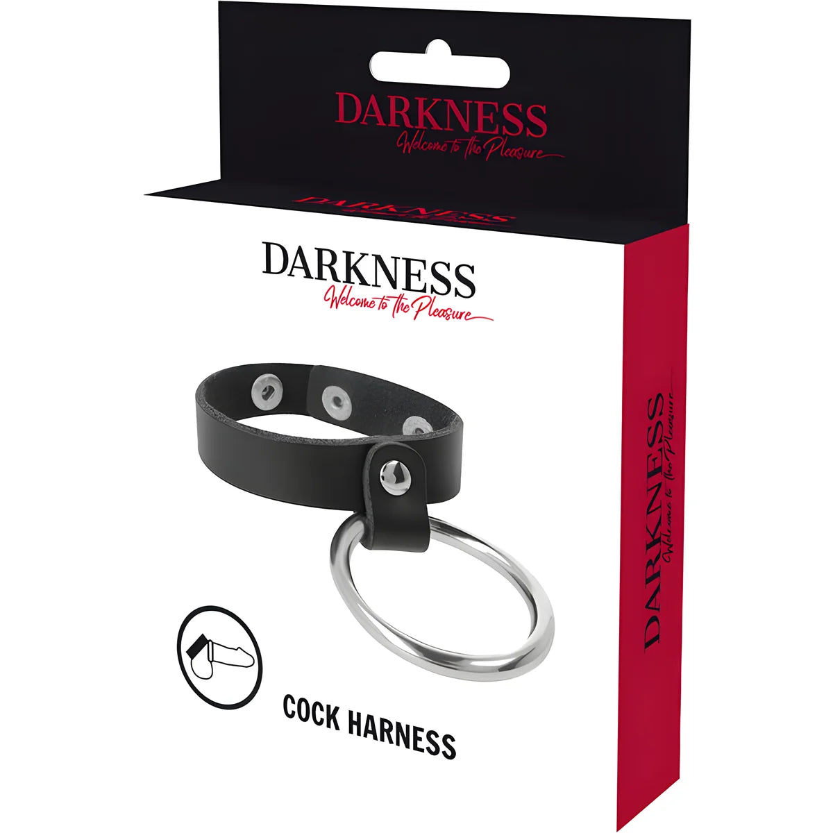 darkness anneau metallique pour le penis et les testicules