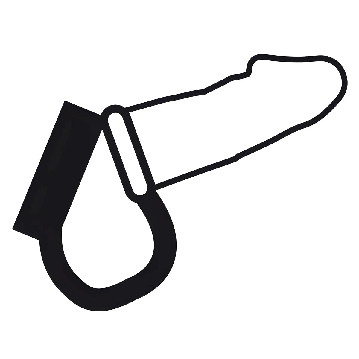 darkness anneau de bite et testicule bdsm