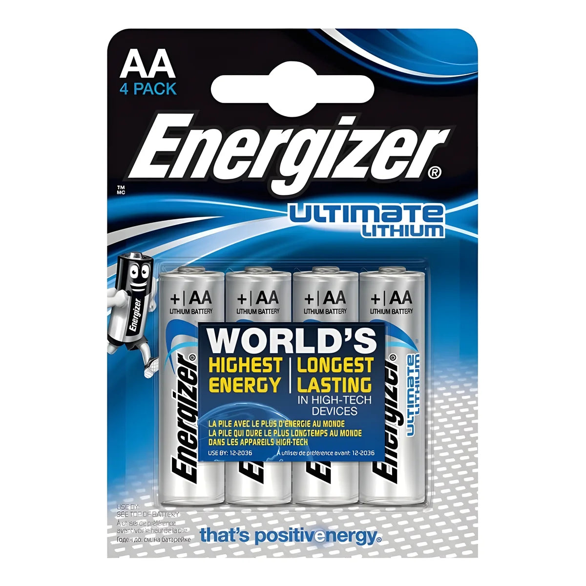 energizer ultimate lithium aa l91 lr6 1 5v 4
