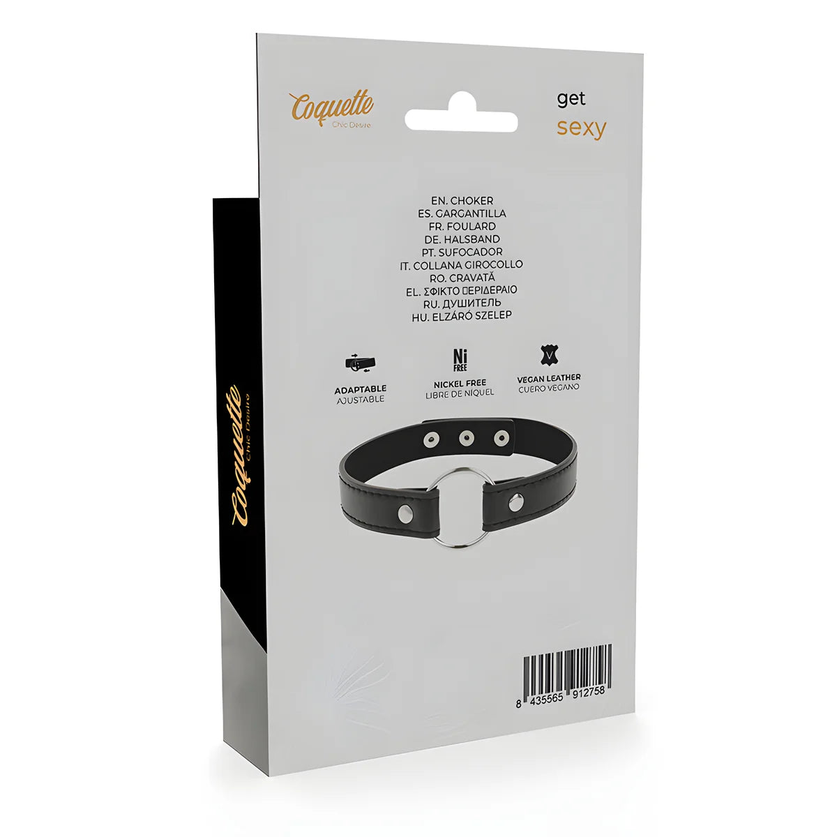 coquette chic desire collier en cuir vegan accessoire femme