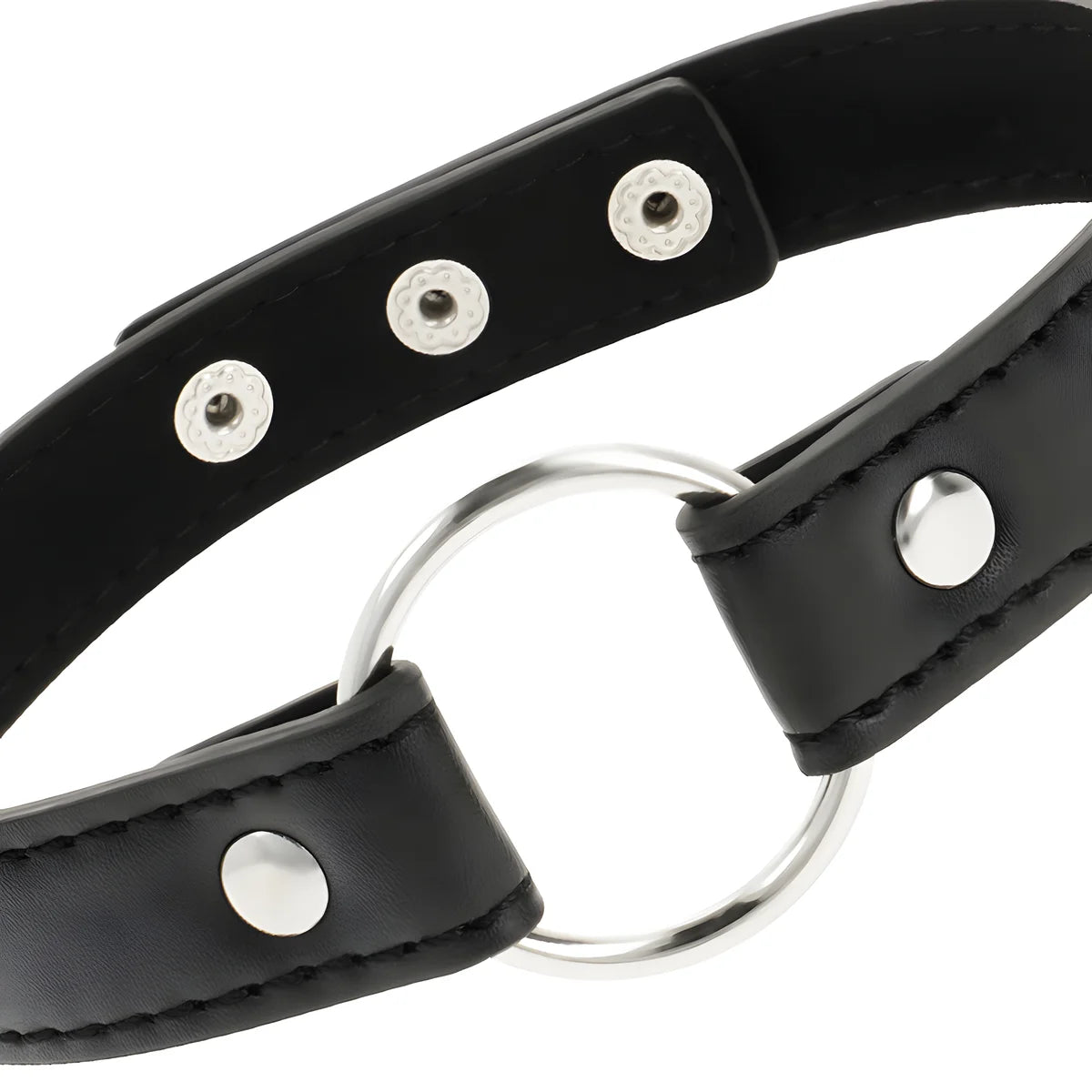 coquette chic desire collier en cuir vegan accessoire femme