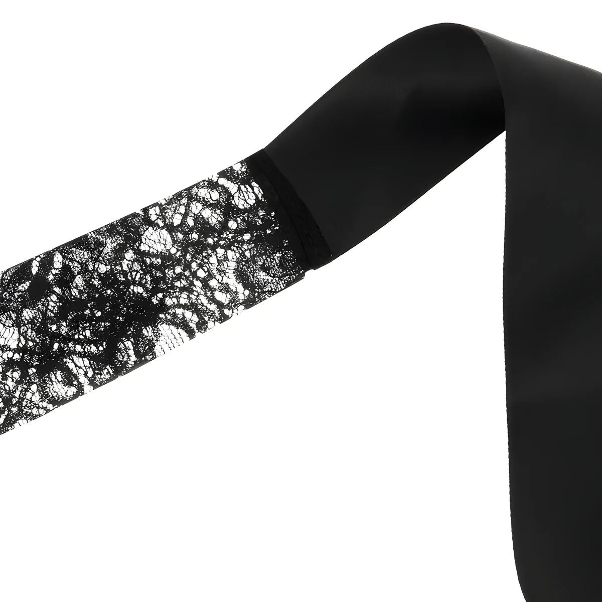 coquette chic desire masque en dentelle noire avec ruban
