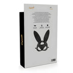 coquette chic desire masque en cuir vegan avec oreilles de lapin