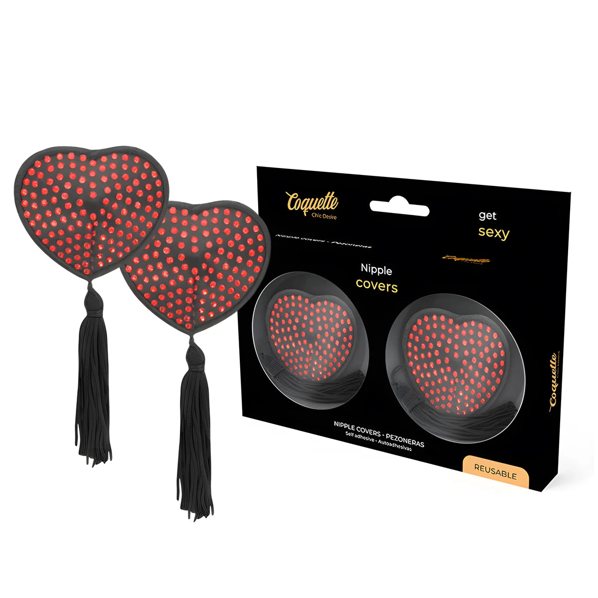 coquette chic desire cache malins rouge noir
