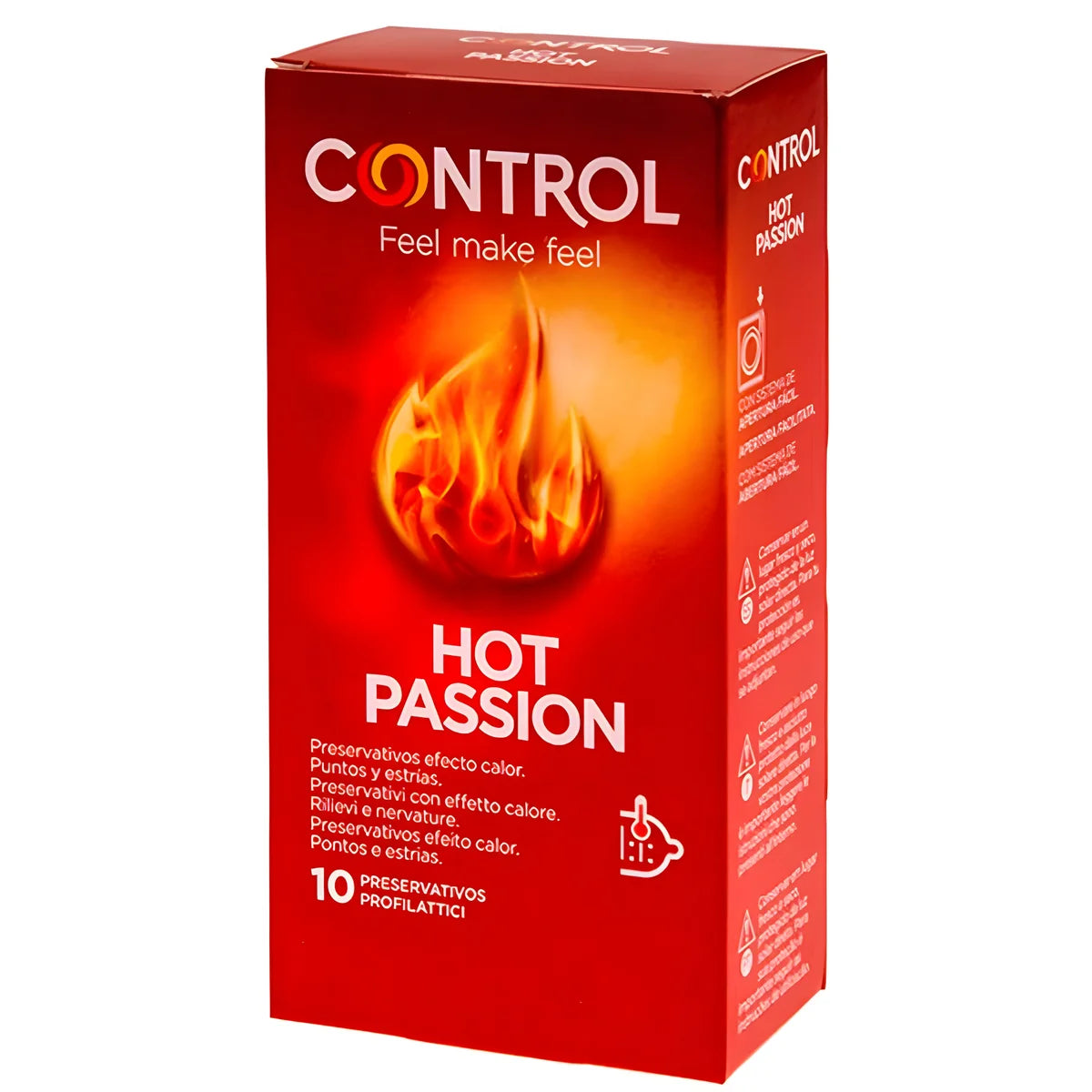 control effet rechauffant hot passion 10 unites