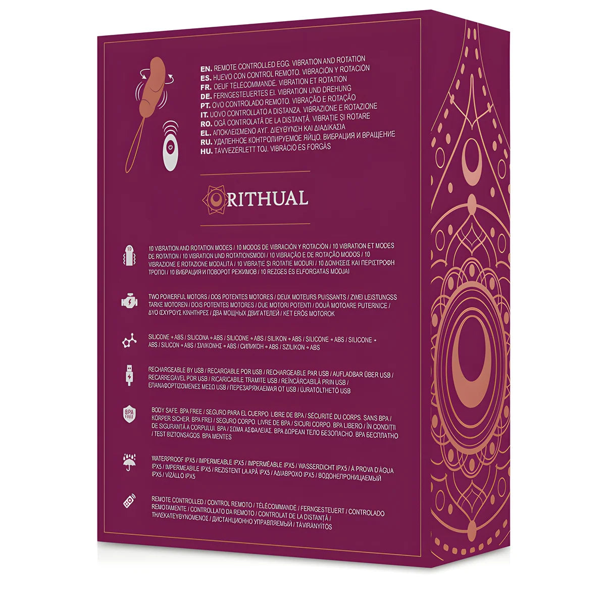 rithual esha egg systeme de telecommande rotation vibration