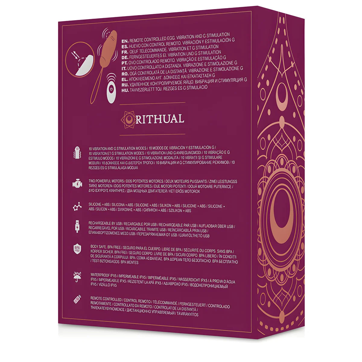 rithual priya egg telecommande g spot vibration