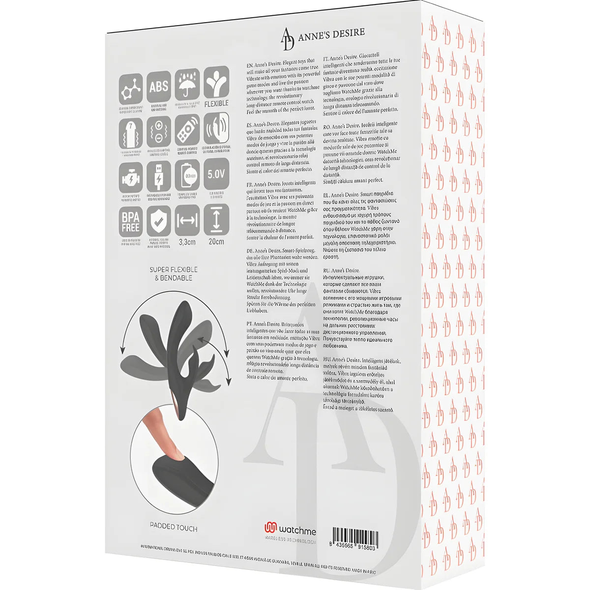 annes desire rabbit technologie de telecommande watchme noir or