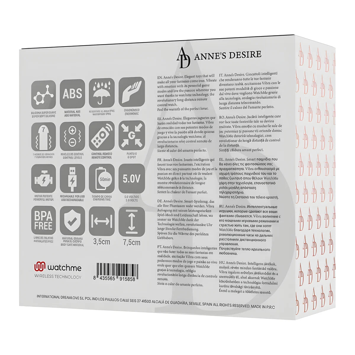 annes desire egg technologie de telecommande watchme noir