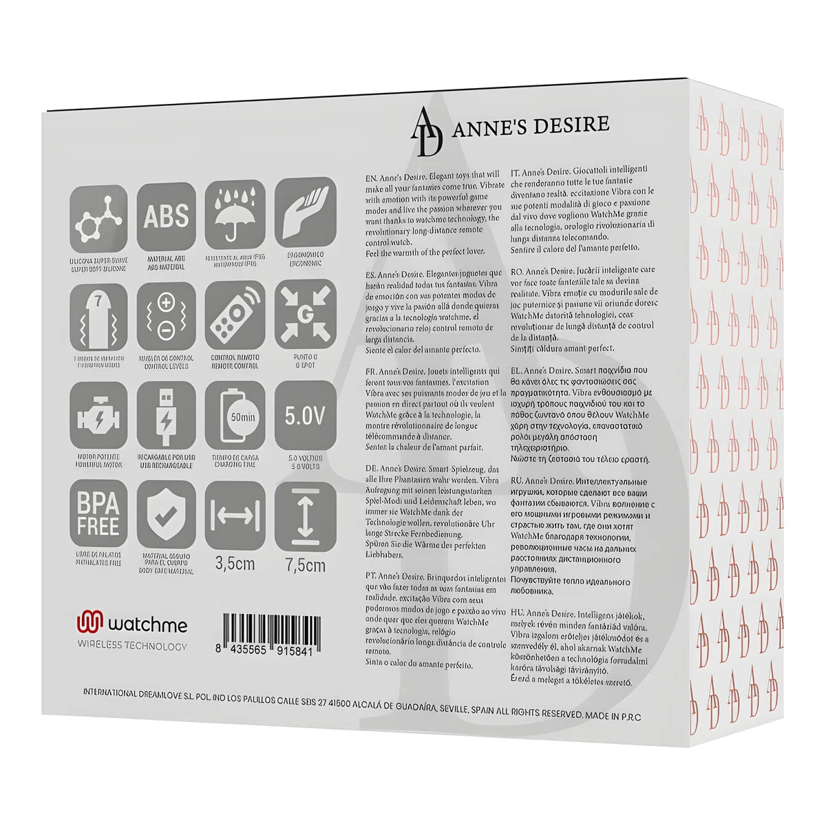 annes desire egg technologie de telecommande watchme noir or