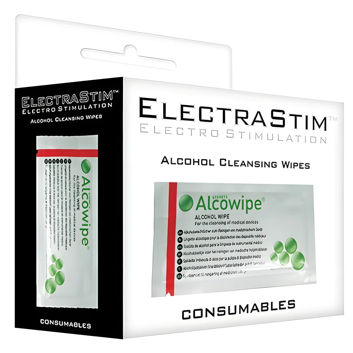 electrastim pack de lingettes nettoyantes steriles