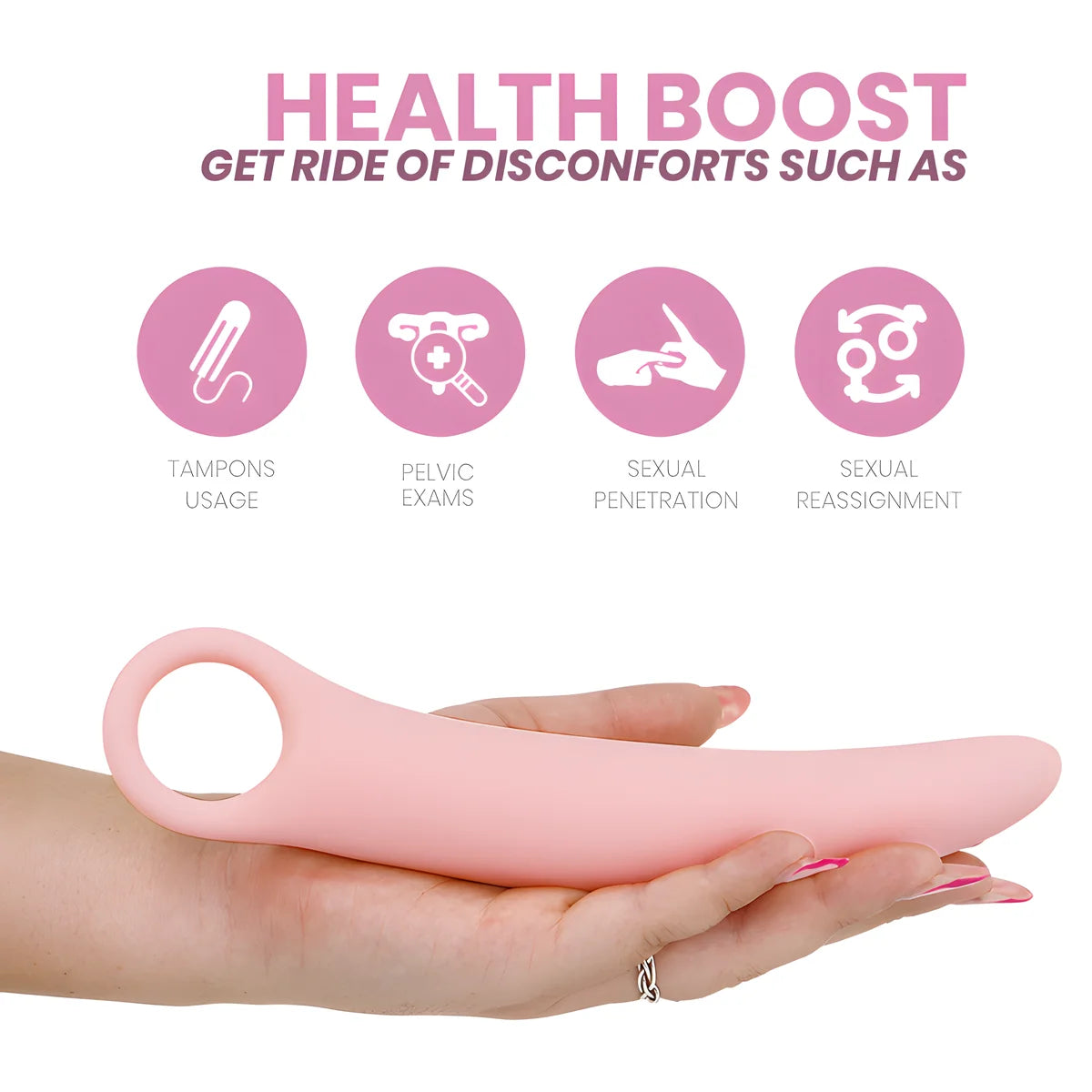 intimichic dilateur silicone 5 pcs