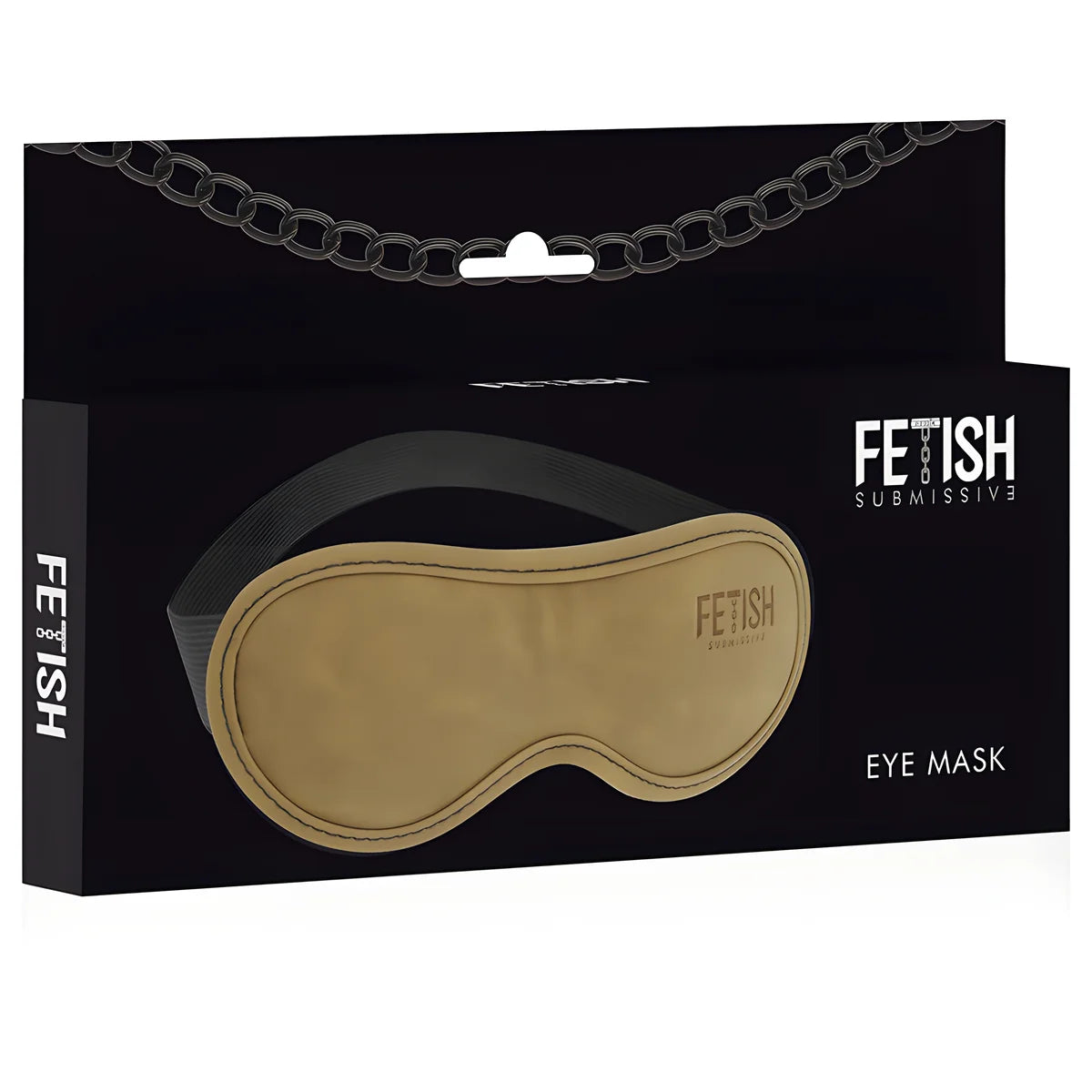 fetish submissive origen masque en cuir vegan avec doublure en neoprene