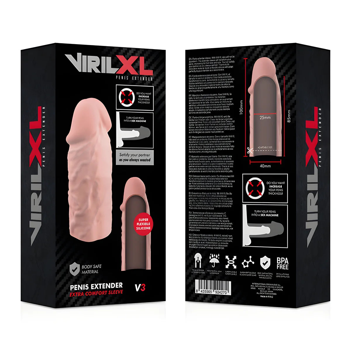 virilxl extension naturelle du penis en silicone liquide v3