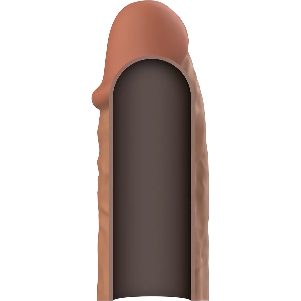 virilxl extension de penis marron en silicone liquide v3