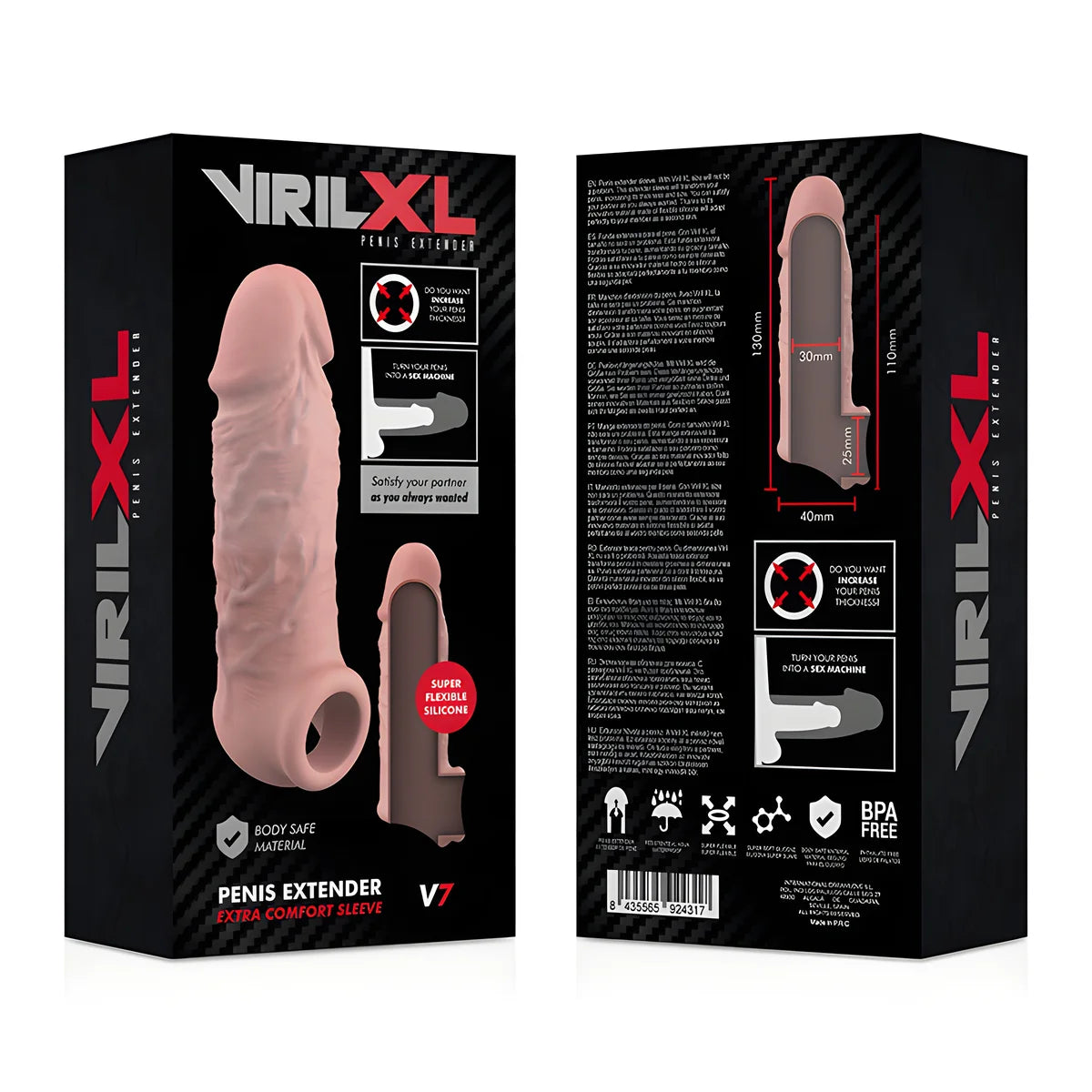 virilxl extension naturelle du penis en silicone liquide v7