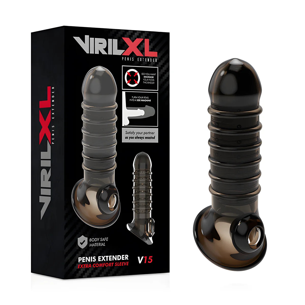 virilxl extension et gaine de penis v15 noire