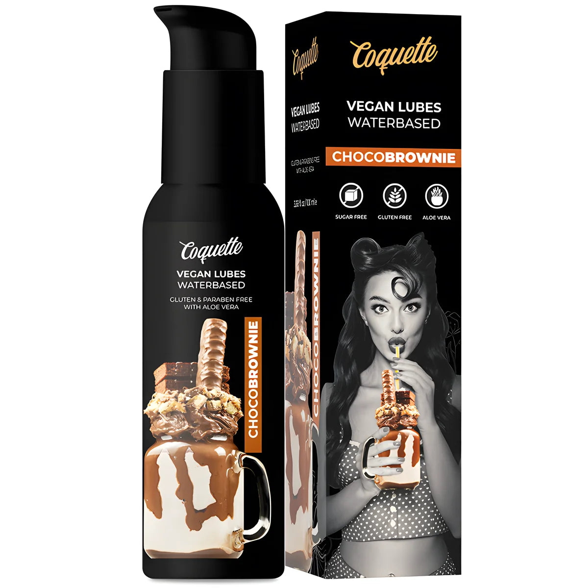 coquette chic desire lubrifiant vegetalien chocobrownie premium experience 100ml