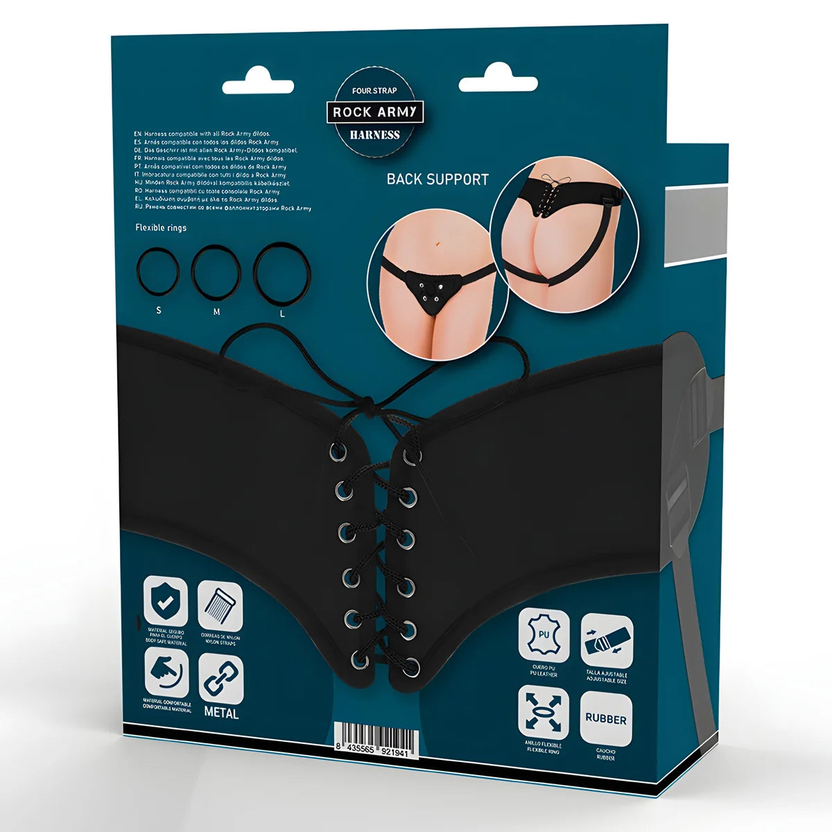 rockarmy harnais reglable et anneaux flexibles