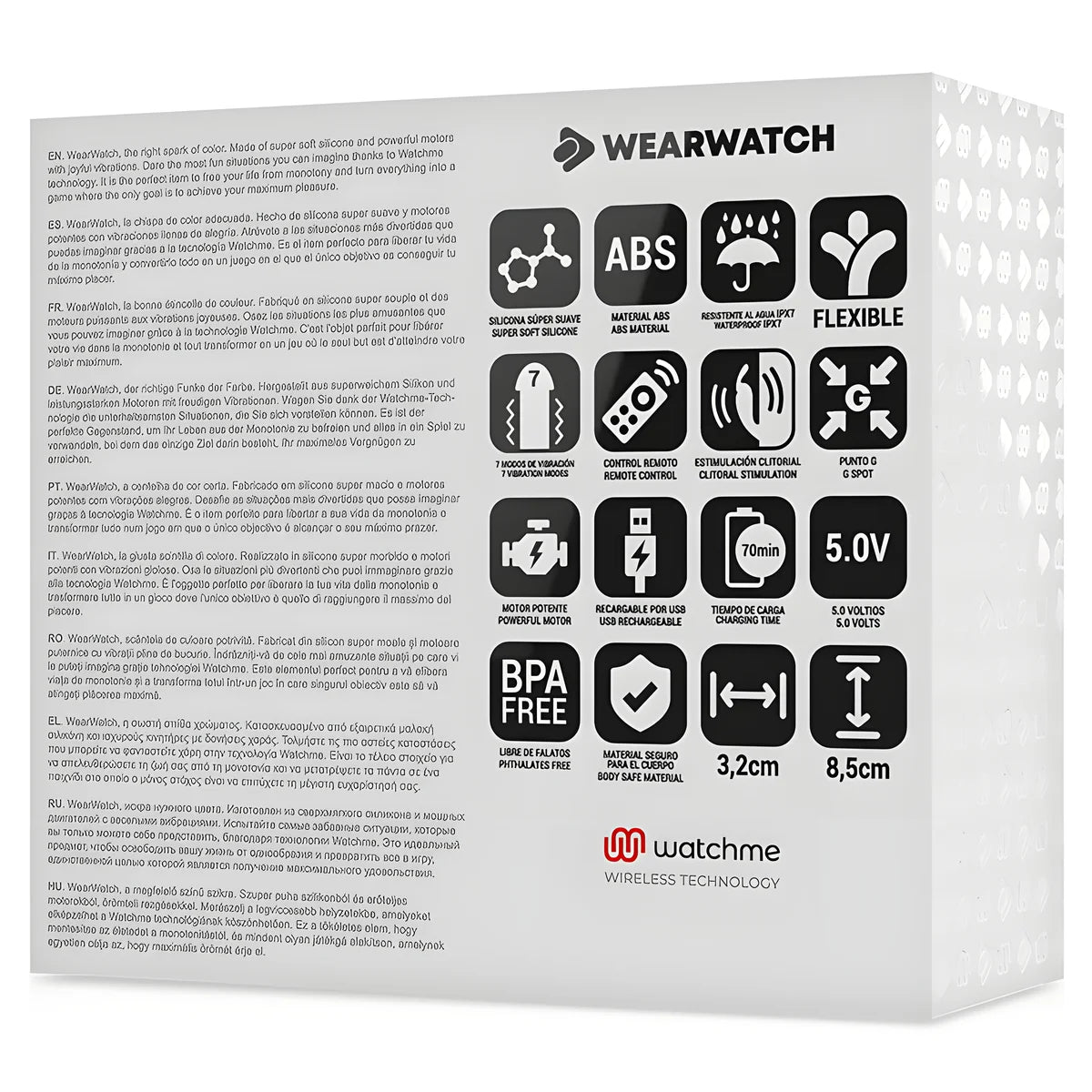 wearwatch vibrateur watchme double technologie fuchsia rose