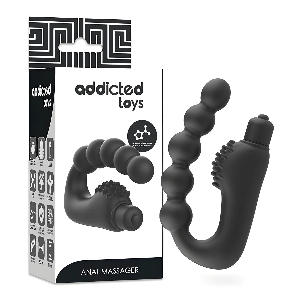 addicted toys masseur anal prostatique avec vibration