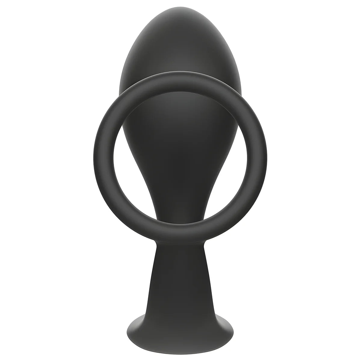 addicted toys plug anal avec anneau en silicone noir