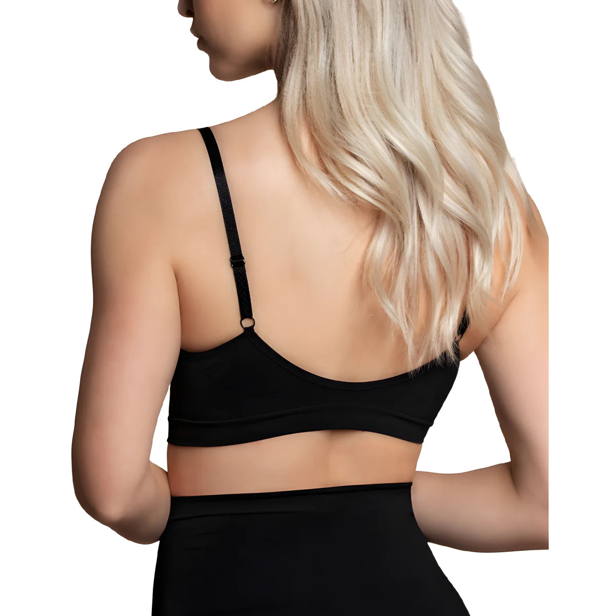 bye bra medium control soutien gorge sans points noir taille s