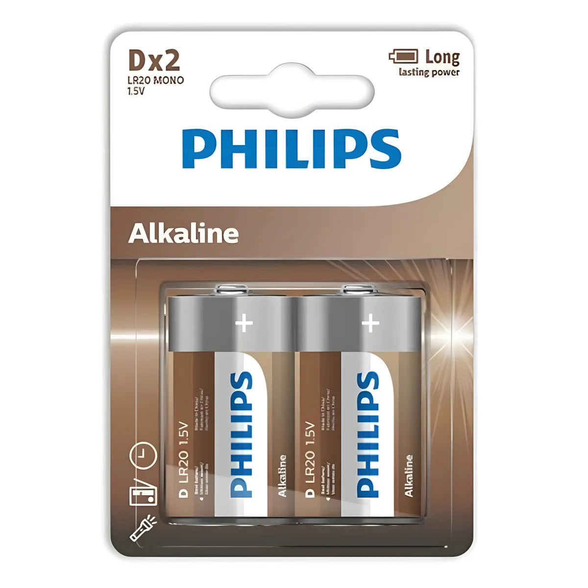 philips pile alcaline d lr20 blister 2