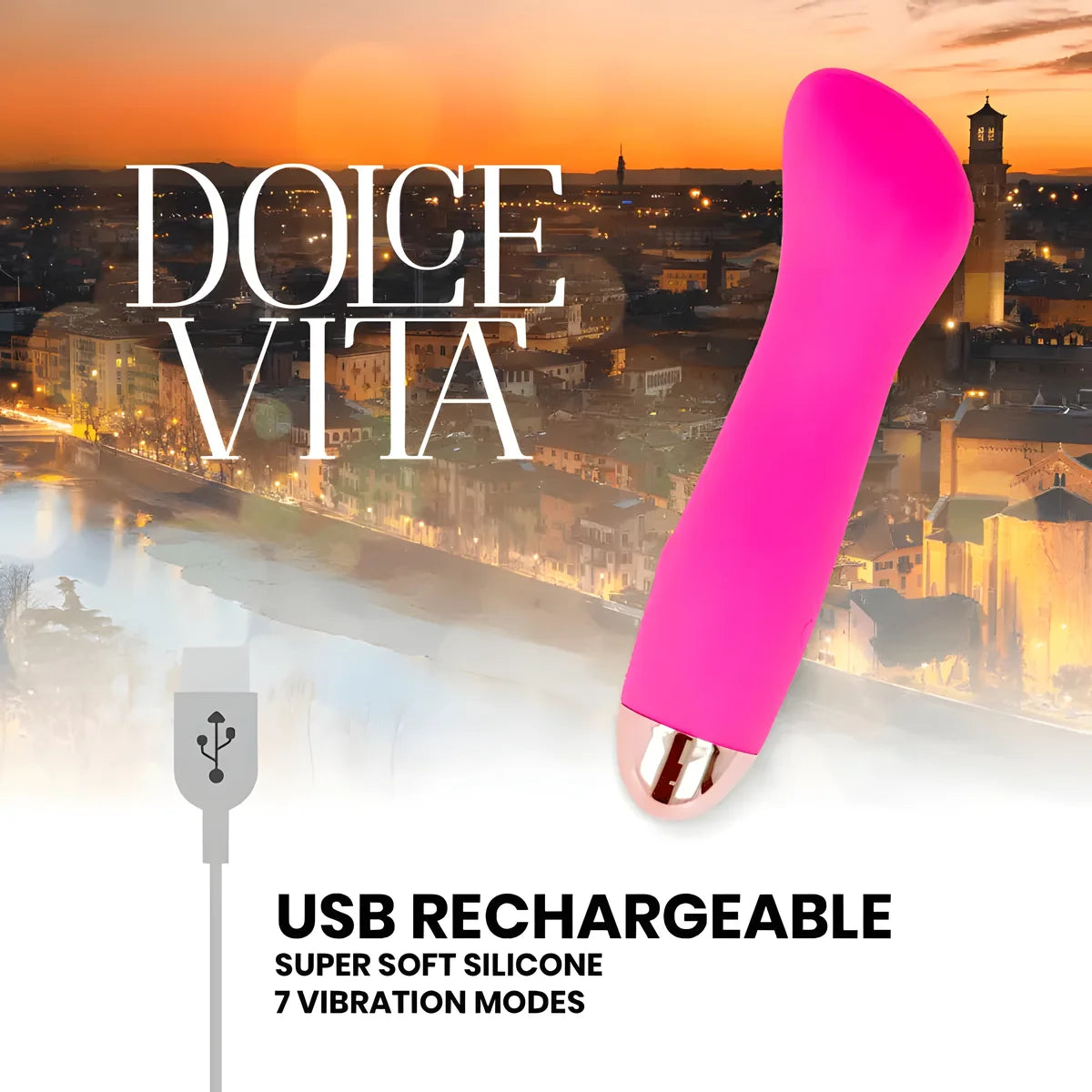 dolce vita vibrateur rechargeable one rose 7 vitesses