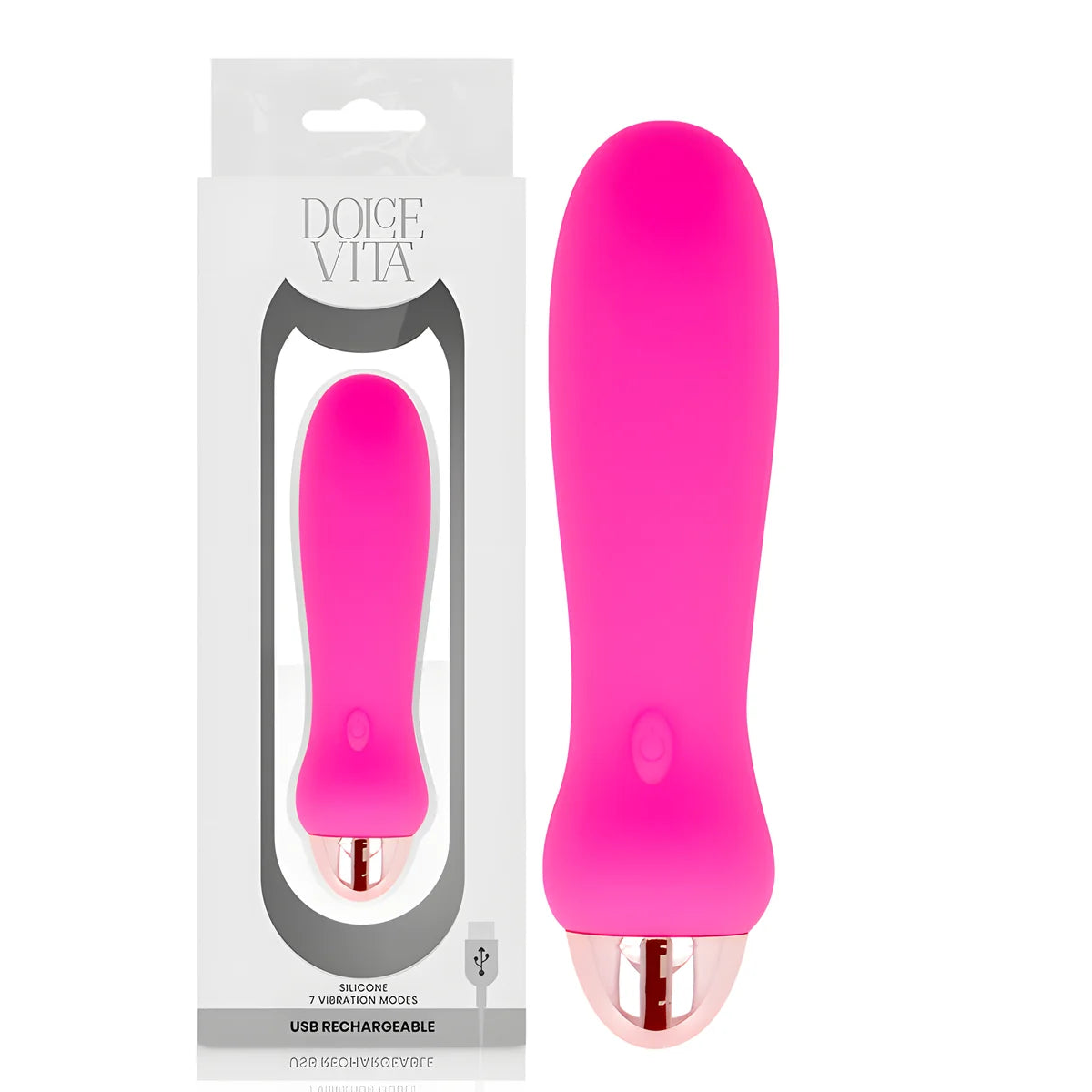 dolce vita vibrateur rechargeable cinq rose 7 vitesses