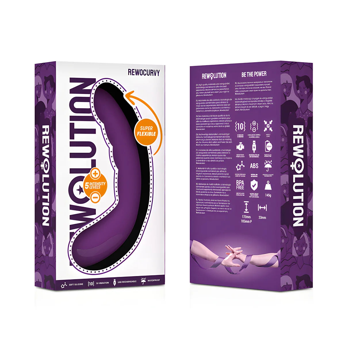 rewolution rewocurvy vibrateur flexible rechargeable