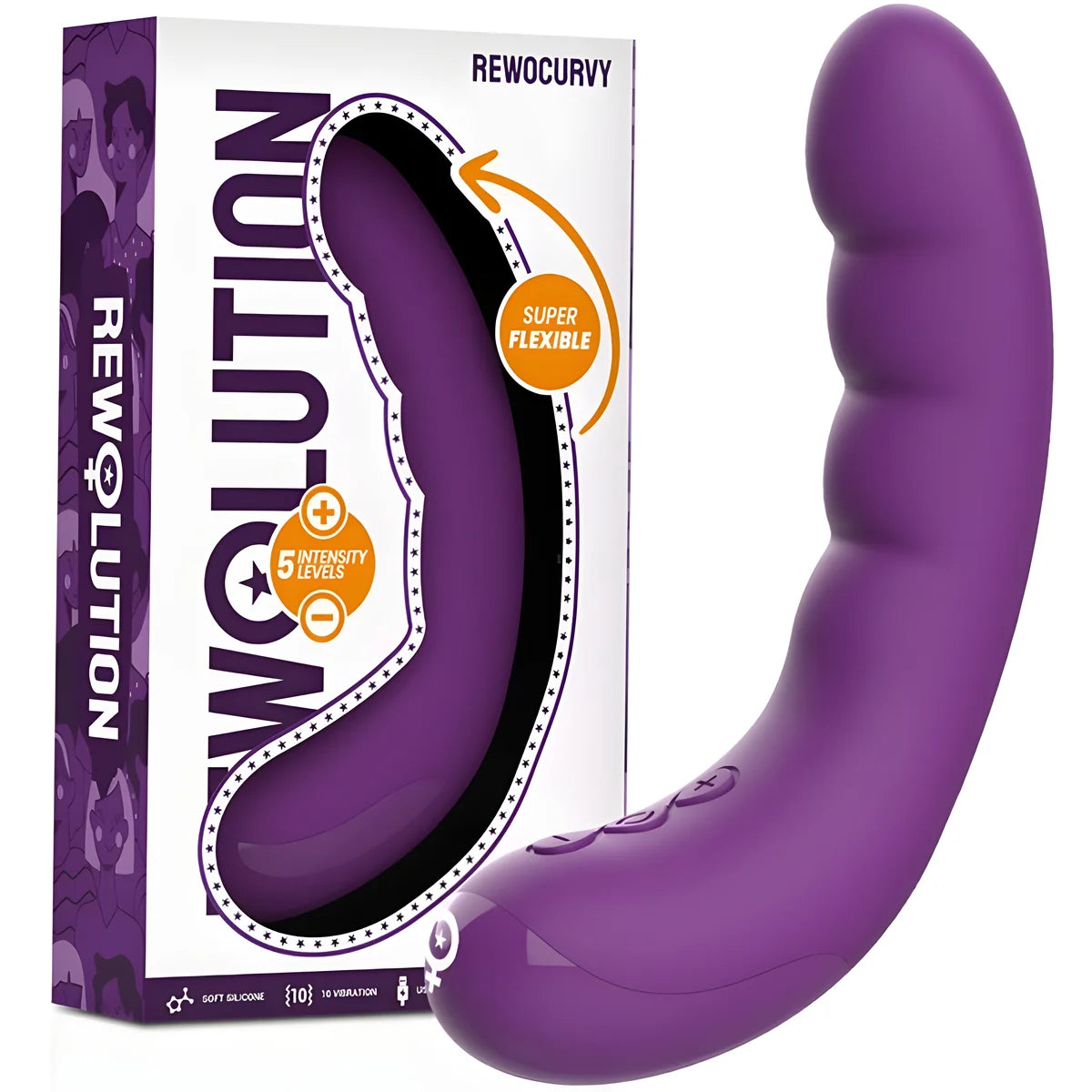 rewolution rewocurvy vibrateur flexible rechargeable