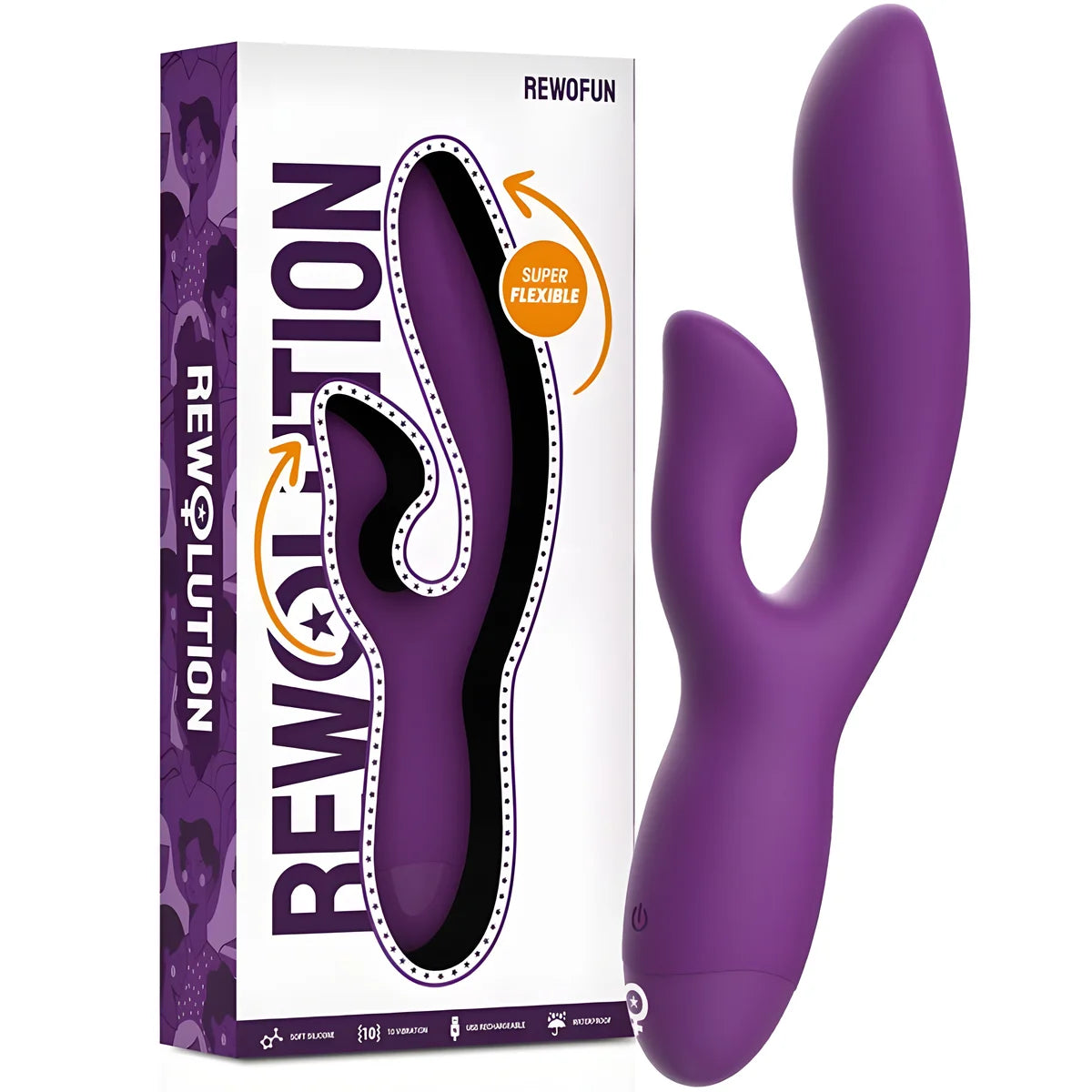 rewolution rewofun vibrateur flexible avec lapin