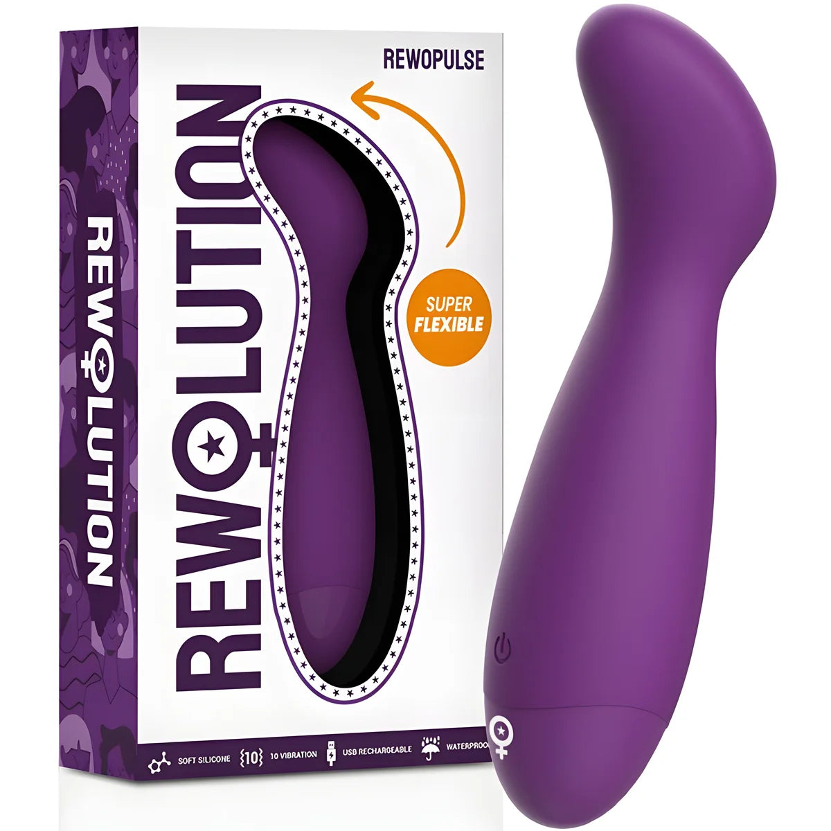 rewolution rewopulse vibrateur flexible stimulateur de point g